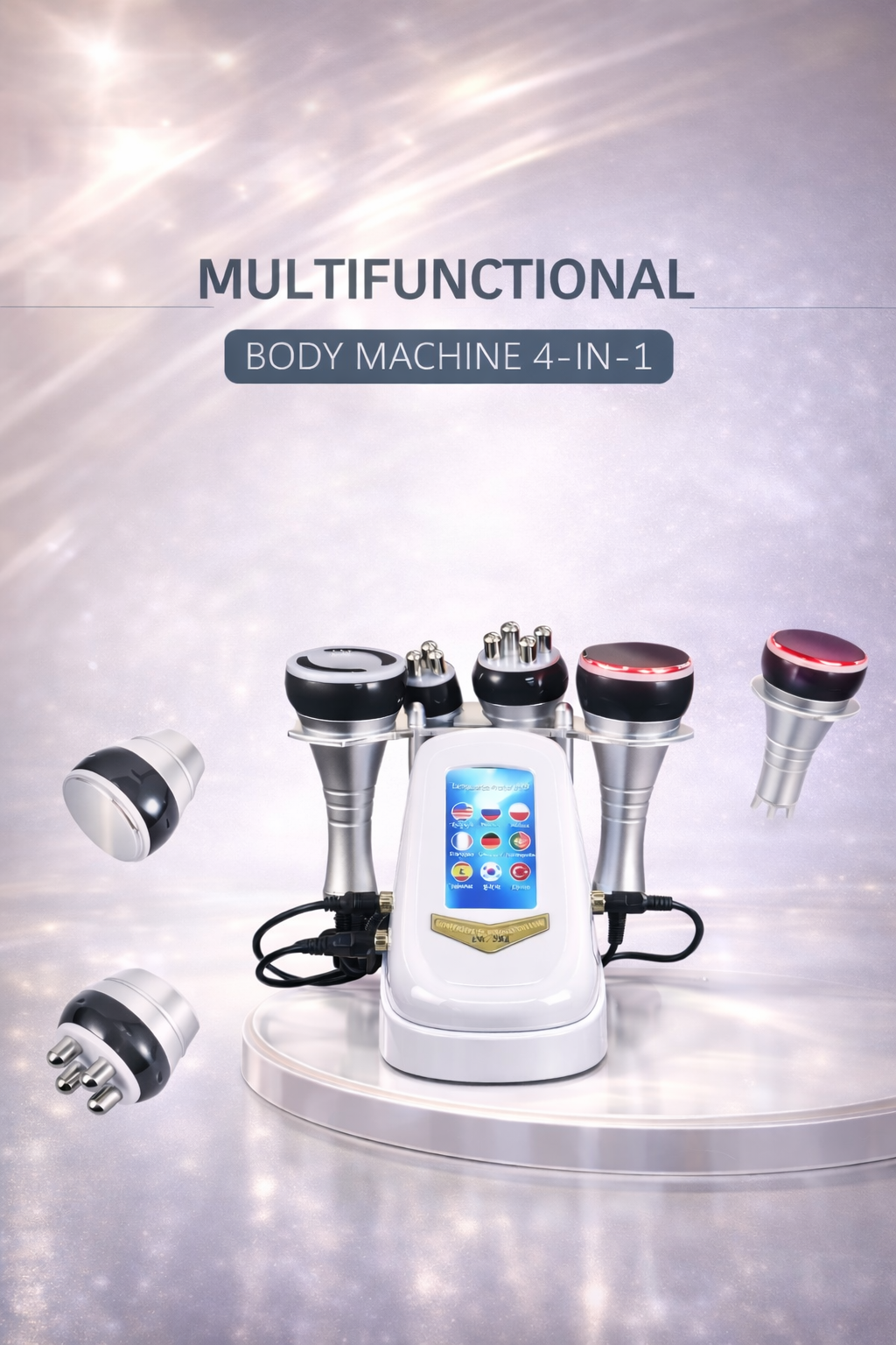 Professional 4-in-1 Ultrasonic Cavitation Machine – Body Slimming & Facial Rejuvenation