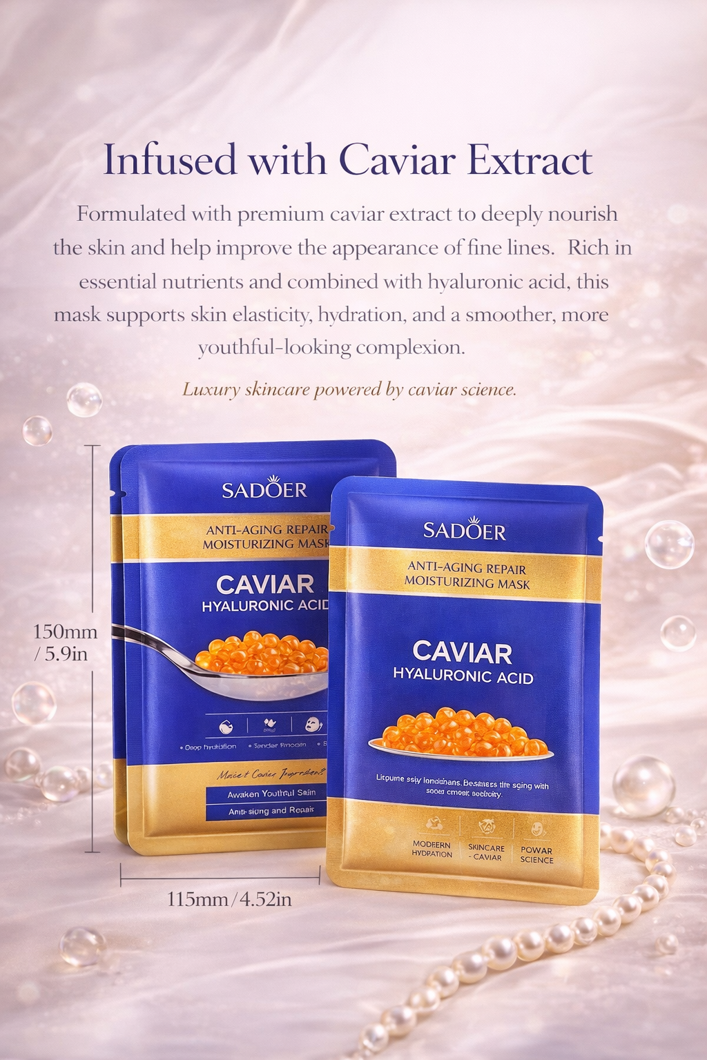 Caviar Hyaluronic Intensive Facial Mask Set
