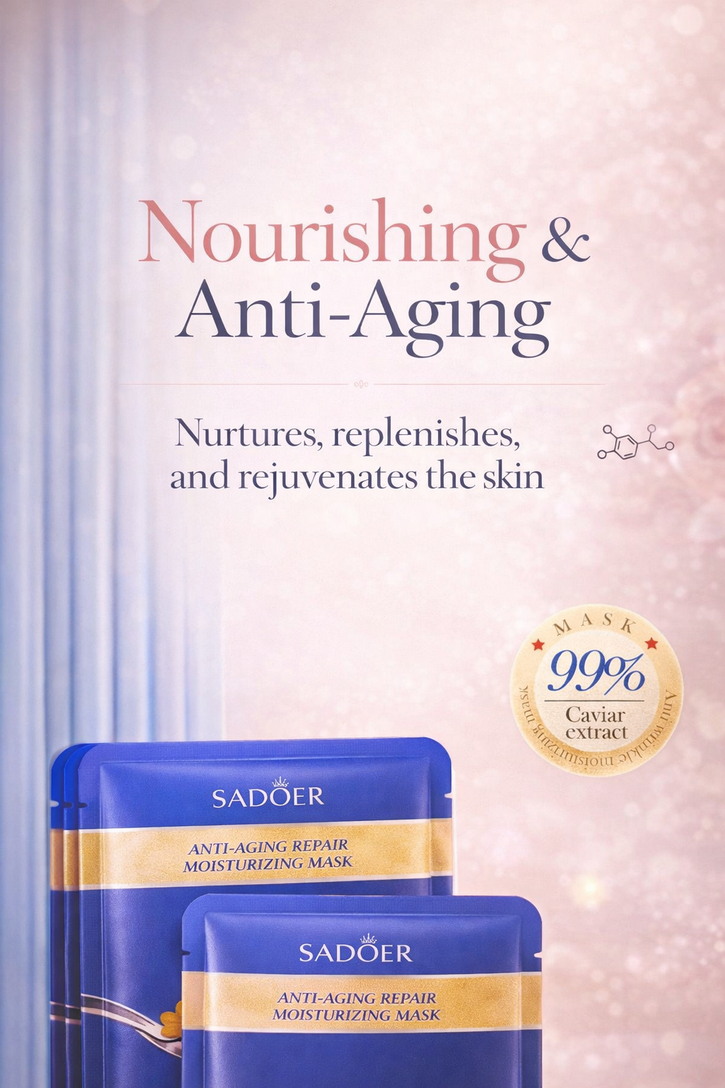 Caviar Hyaluronic Intensive Facial Mask Set